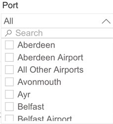 The UK ports filter